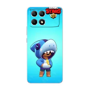 Чехол с принтом «Леон акула» для Xiaomi POCO F6