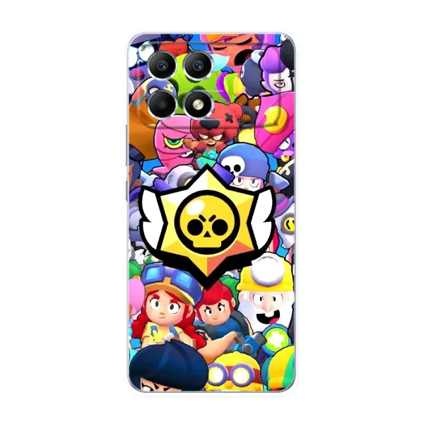 Чехол с принтом «Лого Brawl Stars» для Xiaomi POCO F6 Чехол с принтом «Лого Brawl Stars» для Xiaomi POCO F6