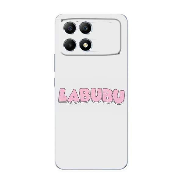 Чохол з принтом «Лого Лабубу» для Xiaomi POCO F6 Чохол з принтом «Лого Лабубу» для Xiaomi POCO F6