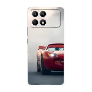 Силиконовый чехол Маквин для Xiaomi POCO F6 (Скоростной Маквин)