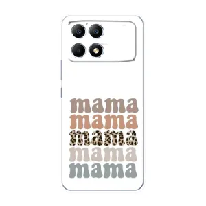 Чохол з принтом «Текстовий колаж мама» для Xiaomi POCO F6
