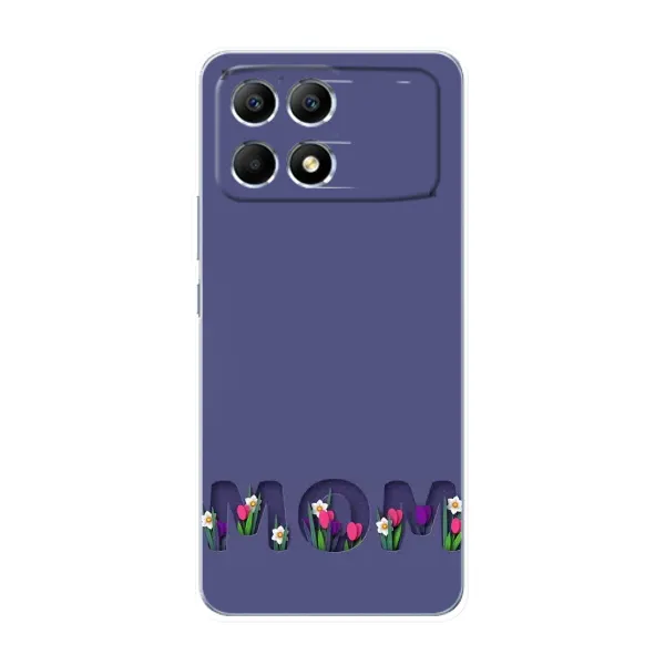 Чохол з принтом «Мама в квітах» для Xiaomi POCO F6