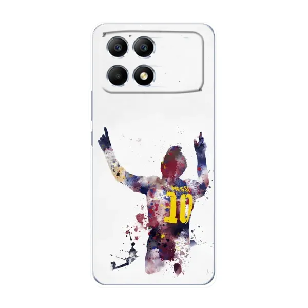 Чохол з принтом «Messi Barca» для Xiaomi POCO F6 Чохол з принтом «Messi Barca» для Xiaomi POCO F6