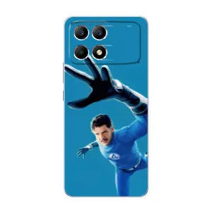 Чехол с принтом Фантастическая четверка для Xiaomi POCO F6 (Мистер Фантастик супергерой)