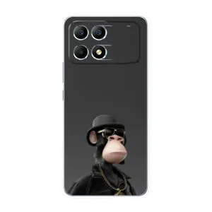 Чехлы с Обезьянами NFT для Xiaomi POCO F6 (AlphaPrint) (Обезьяна NFT)