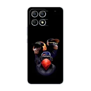 Чехол с Обезьянами Xiaomi POCO F6 - (AlphaPrint)
