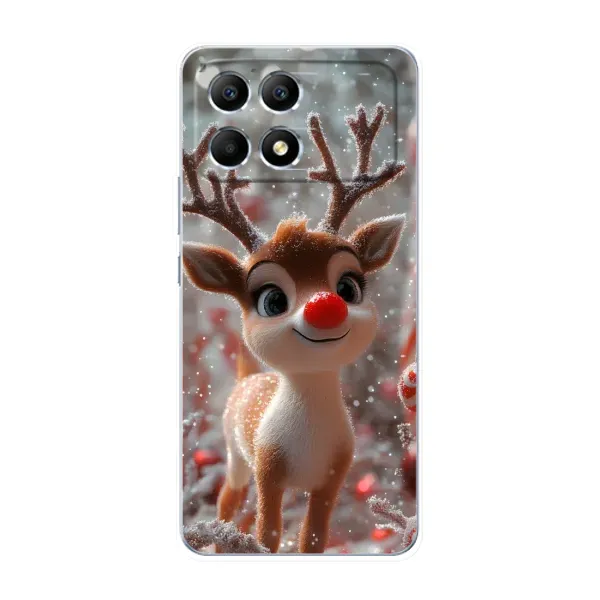 Чохол з принтом «Олень з носом» для Xiaomi POCO F6