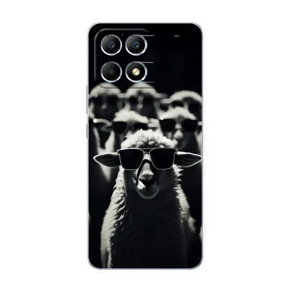 Чехол с принтом «Овечка в очках» для Xiaomi POCO F6 Чехол с принтом «Овечка в очках» для Xiaomi POCO F6