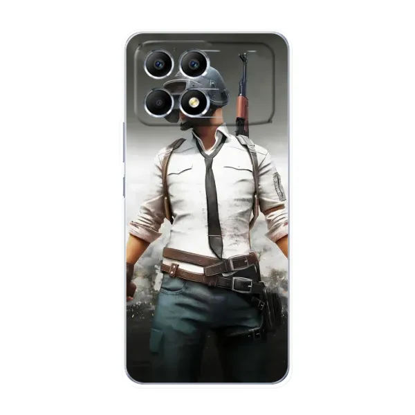 Чехол с принтом «Пабг мен» для Xiaomi POCO F6 Чехол с принтом «Пабг мен» для Xiaomi POCO F6