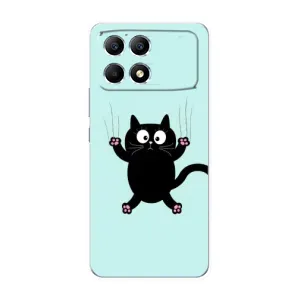 Чохол з принтом для Xiaomi POCO F6 (AlphaPrint) Модні коти (Падаючий кіт)