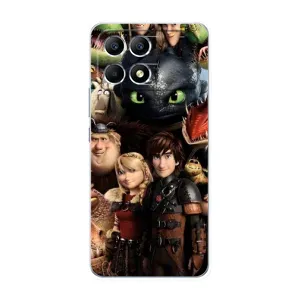 Чехол как приручить дракона на Xiaomi POCO F6 (Персонажи дракона)