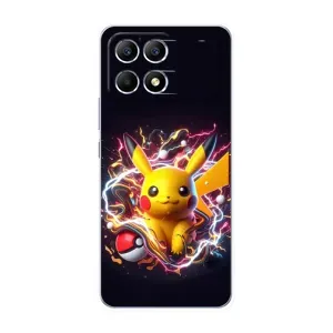 Чохол з Пікачу на Xiaomi POCO F6 (Пікачу з м'ячем)