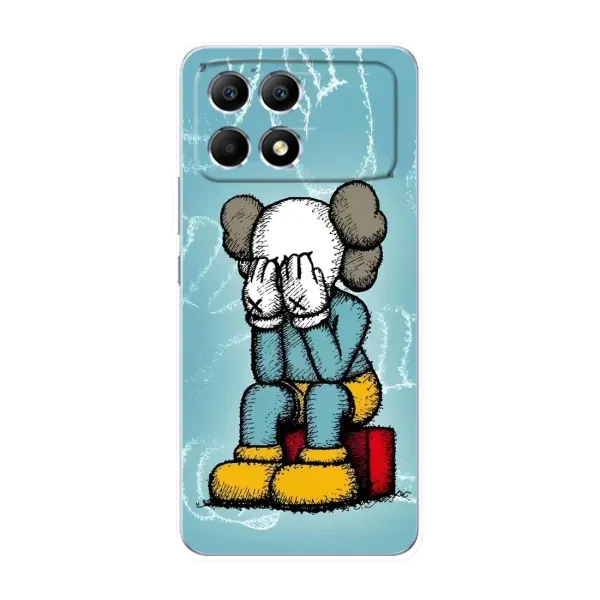 Чохол з принтом «Плач Bearbrick» для Xiaomi POCO F6