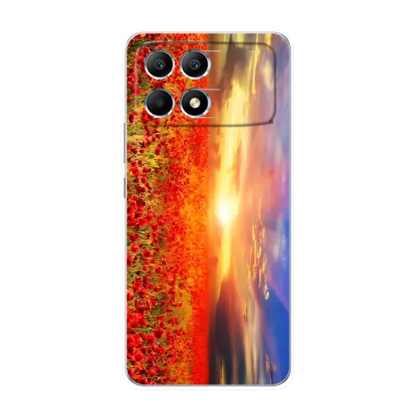 Чехол с принтом «Поле тюльпанов» для Xiaomi POCO F6