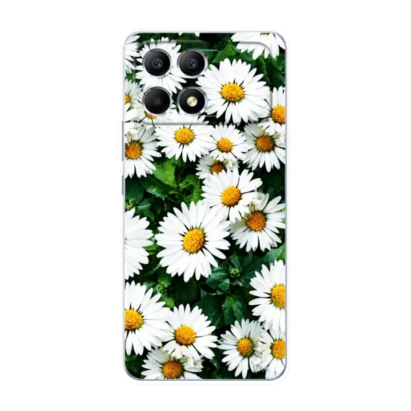 Чехол с принтом «Ромашки» для Xiaomi POCO F6