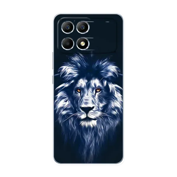 Чехол с принтом «Синий Лев» для Xiaomi POCO F6 Чехол с принтом «Синий Лев» для Xiaomi POCO F6