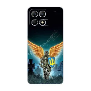 Чехлы с картинкой ЗСУ для Xiaomi POCO F6 (AlphaPrint) (Солдат ЗСУ)