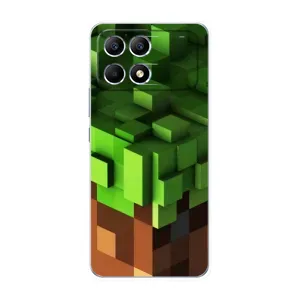 Чехол Майнкрафт на Xiaomi POCO F6 (AlphaPrint) Minecraft (текстура Майнкрафт)