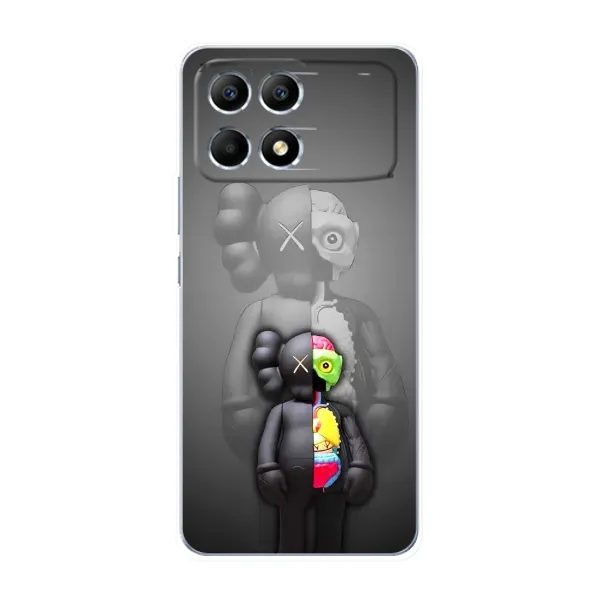 Чохол з принтом «Тіло Bearbrick» для Xiaomi POCO F6
