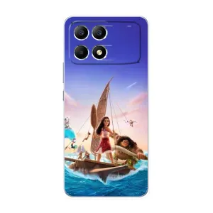Чехол с мультфильмом Моана Xiaomi POCO F6 (Команда Ваяна Мауи)