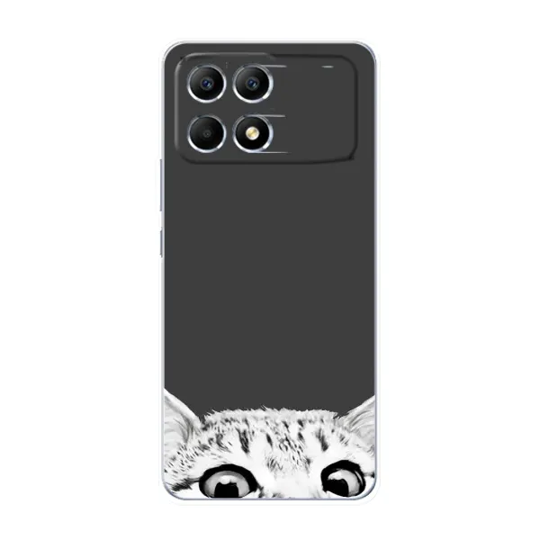 Чехол с принтом «Выглядывает кот» для Xiaomi POCO F6