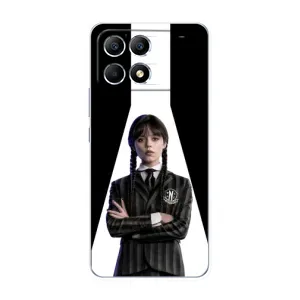 Чехлы Венсдей на Xiaomi POCO F6 Уэнсдей (AlphaPrint) (W-Wednesday)