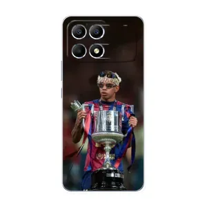 Чохол з футболістом Ламін Ямаль Xiaomi POCO F6 (Ямаль з кубком)