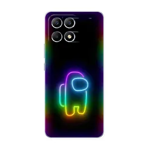 Чехол Амонг Ас для Xiaomi POCO F6 (AlphaPrint) (Яркий скин)