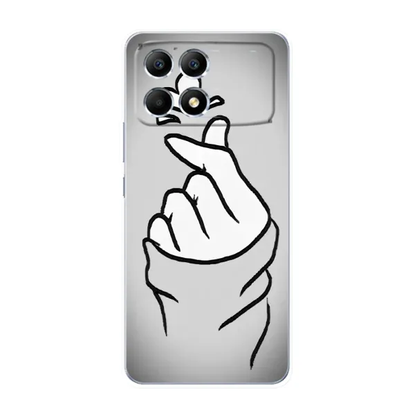 Чехол с принтом «Значок Love» для Xiaomi POCO F6