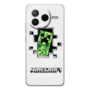 Чохол Майнкрафт на Xiaomi POCO F7 Pro (AlphaPrint) Minecraft (кріпер Майнкрафт)