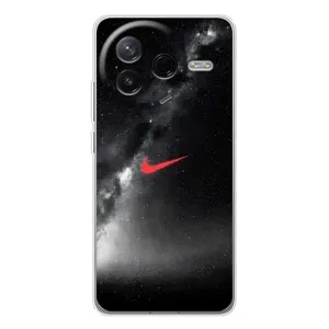 Чехол для Xiaomi POCO F7 Pro - с принтом Найк (AlphaPrint) (Найк красный)