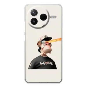 Чехлы с Обезьянами NFT для Xiaomi POCO F7 Pro (AlphaPrint) (обезьяна NFT в очках)