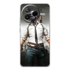 Чехол PUBG для Поко Ф7 Про (AlphaPrint) (Пабг мен)