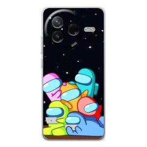 Чохли Амонг Ас для Xiaomi POCO F7 Pro (AlphaPrint) (Скіни в космосі)