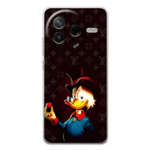 Чехлы для Xiaomi POCO F7 Pro - Скрудж МакДак Louis Vuitton (PREMIUMPrint) (Скрудж с бриллиантом)