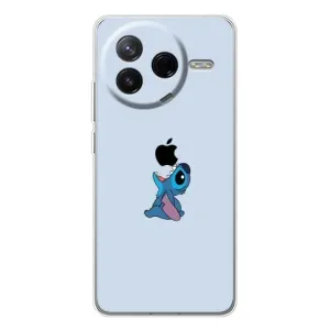 Чехол с принтом Стич на Xiaomi POCO F7 Pro (Stitch apple)
