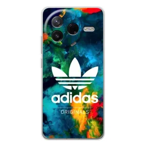 Чехлы Адидас для Xiaomi POCO F7 Pro (AlphaPrint) (Яркий Адидас)