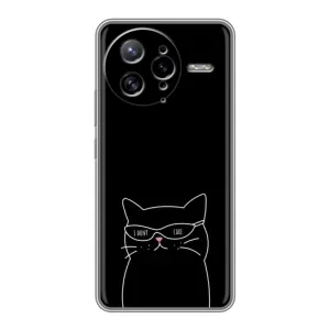 Чохол з малюнком кіт на Xiaomi POCO F7 Ultra (Байдужий кіт)