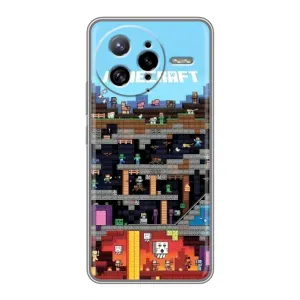 Чохол Майнкрафт на Xiaomi POCO F7 Ultra (AlphaPrint) Minecraft (фон Minecraft)