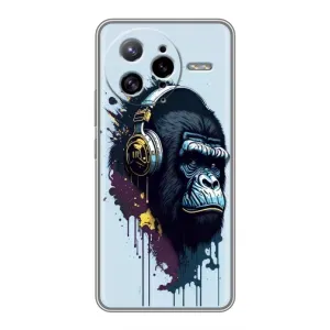 Чохол з Мавпами Xiaomi POCO F7 Ultra - (AlphaPrint) (Горила в навушниках)