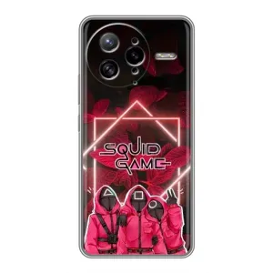 Чехол Гра в кальмара для Xiaomi POCO F7 Ultra (Охранники Игра кальмара)