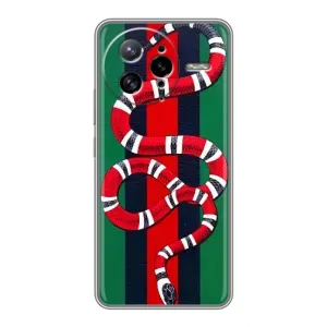 Чехлы ГУЧЧИ для Поко Ф7 Ультра (AlphaPrint) (Gucci змия)