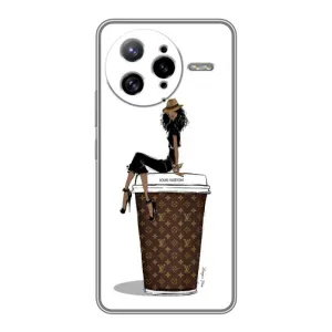 Чехлы Луи Витон для Xiaomi POCO F7 Ultra (AlphaPrint - LOUIS VUITTON) (кофе LOUIS VUITTON)