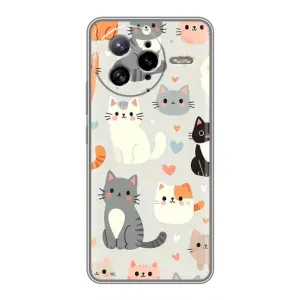 Чохол з малюнком кіт на Xiaomi POCO F7 Ultra (Колаж котів)