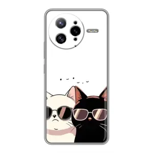 Чохол з малюнком кіт на Xiaomi POCO F7 Ultra (Коти в окулярах)
