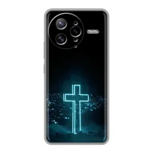 Чехол для Xiaomi POCO F7 Ultra (AlphaPrint) - (Христианские) (Крест и город)
