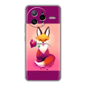 Чохли з картинкою Лисичка для Xiaomi POCO F7 Ultra (VPrint) (Лиса з трояндою)