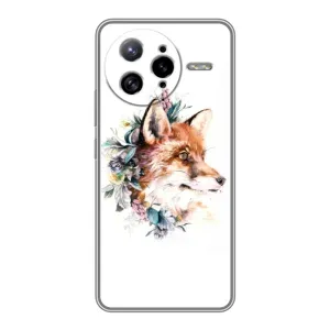 Чохли з картинкою Лисичка для Xiaomi POCO F7 Ultra (VPrint) (Лиса в квітах)