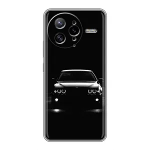 Чехол для Поко Ф7 Ультра - с принтом БМВ (AlphaPrint) (Машина BMW)