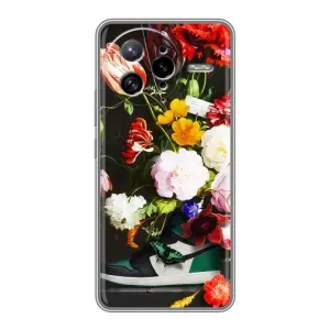 Бренднові Чохли для Xiaomi POCO F7 Ultra - (PREMIUMPrint) (Nike цветы)